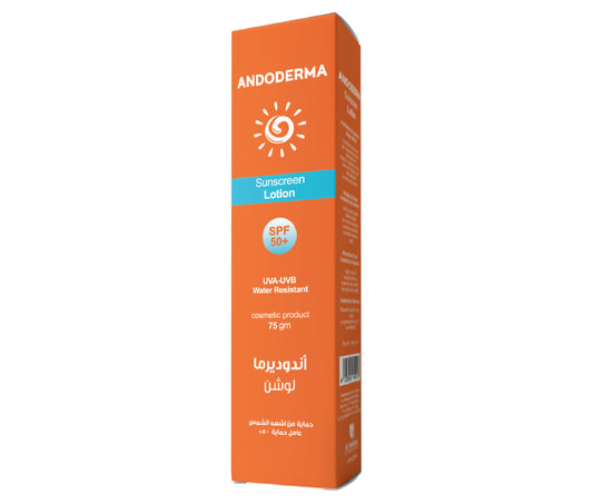 Andoderma Sunscreen Lotion
Sun Protective and Moisturizer (SPF 50+) 75gm